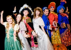 The cast of Cinderella at the Riverfront, Newport